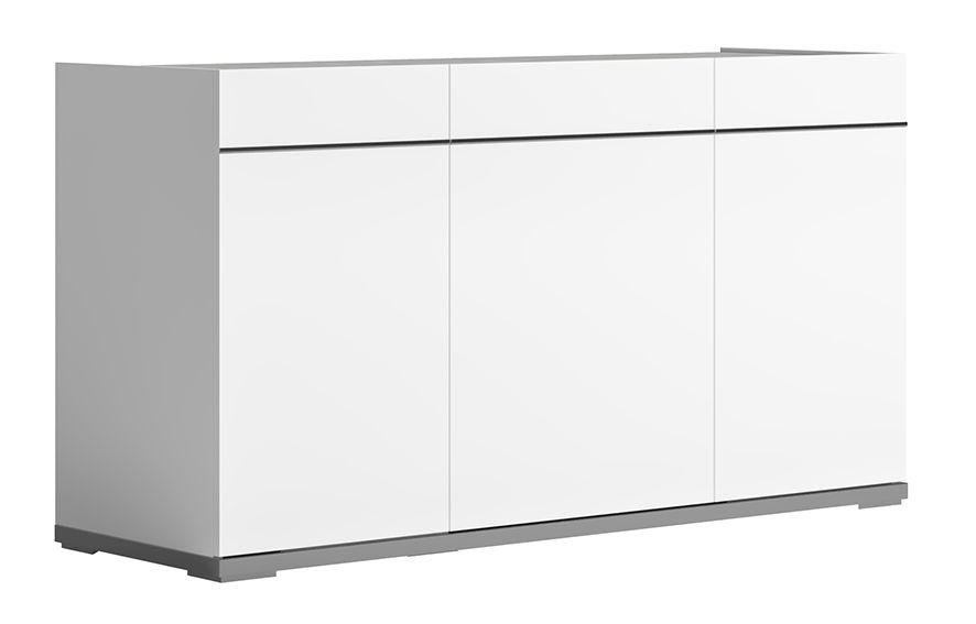 Product photograph of Status Mara Day White Italian Buffet Sideboard 140cm With 3 Door from Choice Furniture Superstore.